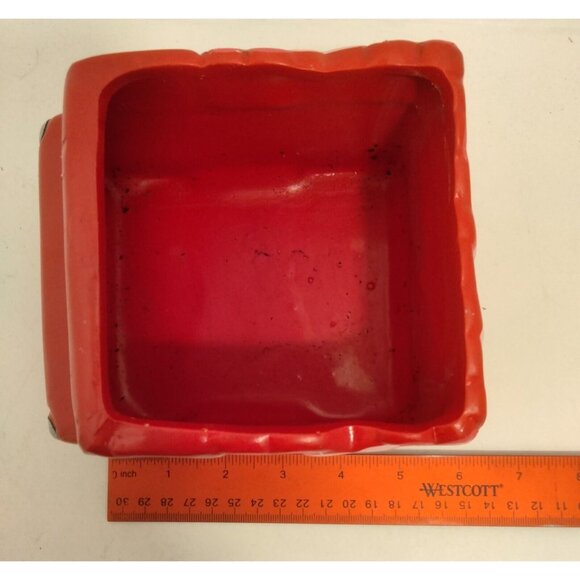 Happy Valentines Day Red Truck Planter Ceramic  Flower Pot - Picture 7 of 7